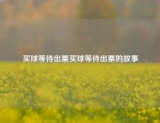 买球等待出票买球等待出票的故事