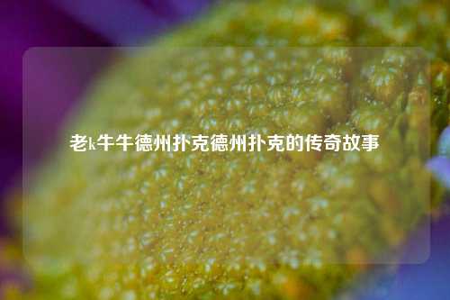 老k牛牛德州扑克德州扑克的传奇故事