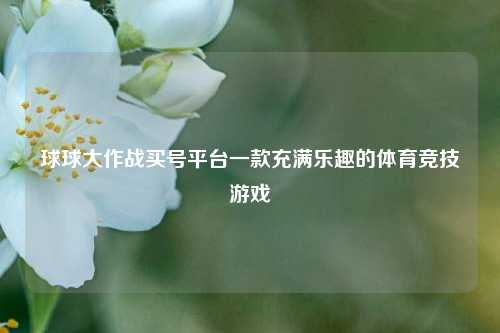 球球大作战买号平台一款充满乐趣的体育竞技游戏