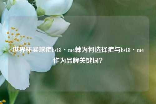 世界杯买球疟bs18·me棘为何选择疟与bs18·me作为品牌关键词？