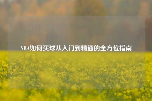 NBA如何买球从入门到精通的全方位指南